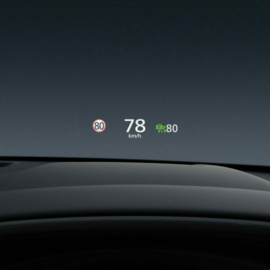 Active Driving Display is projected onto the windscreen in full colour, displaying trip information in your line of sight.