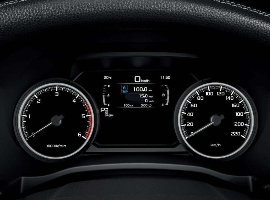 4.2" TFT-LCD colour display instrument cluster.