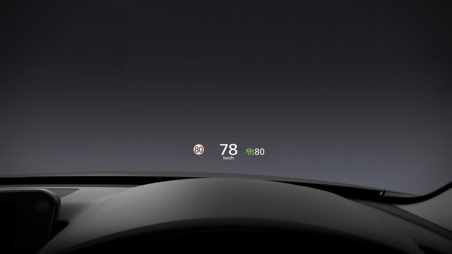 Active Driving Display is projected onto the windscreen in full colour, displaying trip information in your line of sight.