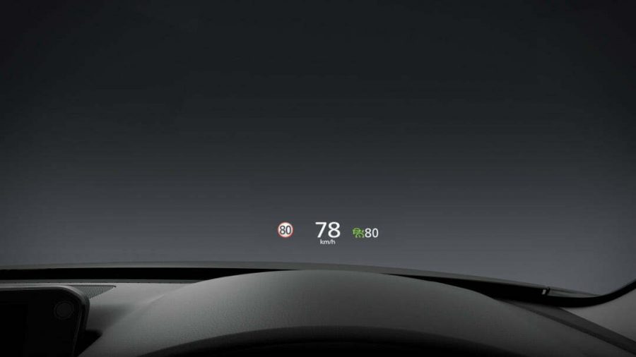 Active Driving Display is projected onto the windscreen in full colour, displaying trip information in your line of sight.